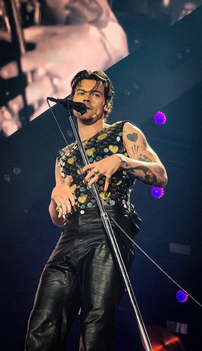 SaraProv_'s tweet photo. @HSHQ please give my friend @jess_prisci95 the opportunity to be the photographer of the day! Look at what an incredible job she did with these photos of Harry during Love On Tour. She could capture the beauty and energy of the fans tonight. We are in the kiss pod!!!!!  ♥️ https://t.co/XFWB6ri16V