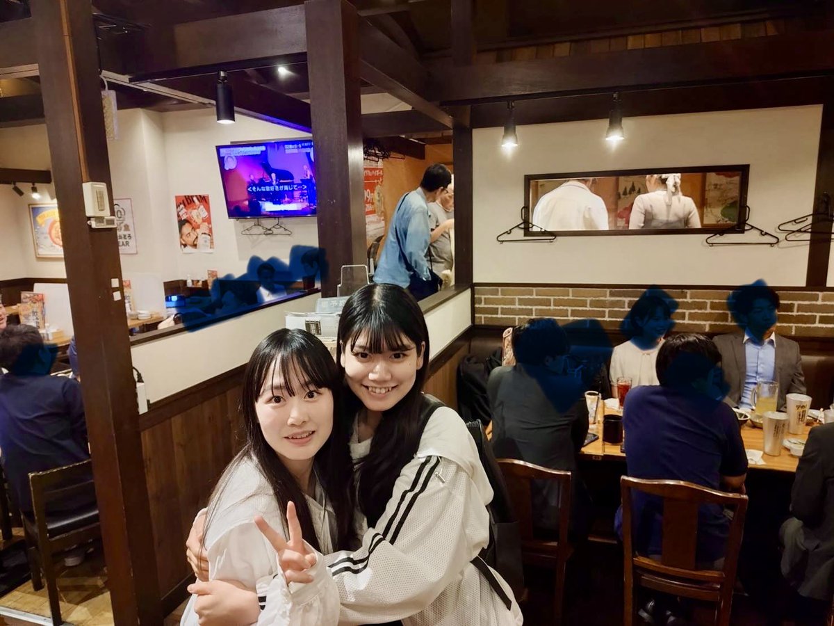 sigma7face's tweet photo. ［マネージャー日記］
【小林紗菜】＆【森岡優菜】
本日は珍しいコンビでツーショット‼️収録後お食事会していただきました！🙆‍♂️ https://t.co/dwuV26PUdt