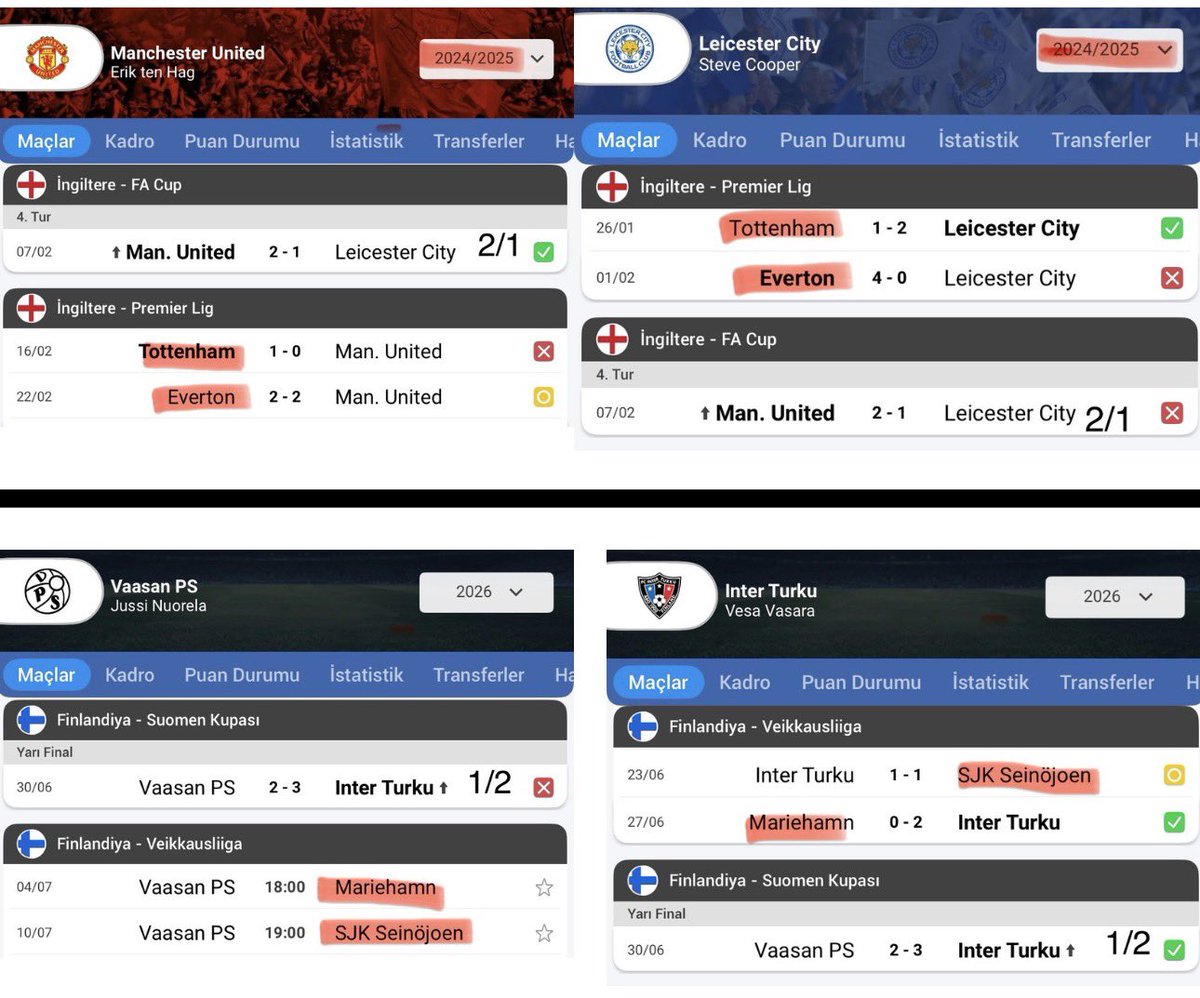 AlizemheriX62's tweet photo. 2 sene önce açıktan verdiğimiz MANU MAÇI; 
Önceki - Sonraki AYNI RAKİP DETAYI KUPADA ÇOK VERİMLİ İŞLİYOR 🧩

KUPADA karşılaşacak takımların, ligdeki 2 önceki ve 2 sonraki karşılaşacağı takım AYNI ise 2/1 - 1/2 gelme ihtimali lige göre %60 artıyor. Aklınızda bulunsun not edin.. https://t.co/6nuTnvzF75