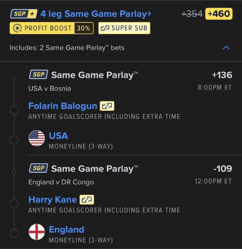mrsamdolak's tweet photo. ⚽ Is it this simple today?

These are the 4 most popular World Cup bets on Playbook today https://t.co/PLWqPxmesY