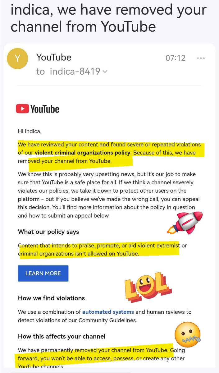 b_schoendorff's tweet photo. The genocide aiding and abating demons over at @YouTube have closed @PSF_Resistance's channel once more, this time as it was hosted by @indica. 

We kind of knew this would happen, so everyone of our YT video descriptions invited people to subscribe to our free Substack https://t.co/W89BEkI0Qf

My autism and Indica’s principled stance combined to make us deliberately choose to not continually self-censor and monitor each and every one of our words, like every other YT content creator has learned to do on that vile and depraved genocidal Zionists-controlled Google monopoly platform.

We say to @YouTube FU to Mars with Elon (and don't ever come back!). 

We'll never recognize your pathetic designations that don’t  apply to the glorious organizations you target and that fly in the face, not only of international law according to which armed resistance to occupation and agression is a legitimate right, but of basic humanity. Try and step on the manicured lawns of one of those blood-sucking demons and see if they don’t exercise their 'right' to armed resistance.

Plus YT's accusations are factually false as we never once 'praised, promoted or aided violent or extremist organizations' such as the Zionist Terror Gangs that pretend to be an 'army', nor the genocidal US of KKKA 'army' and its alphabet soup of Foreign Legion battalions such as ISIS, ETIM, AQ, Nusra, RSF, HTS et al.

Meanwhile, share and RT this and tell all your friends and acquaintances to join our free Substack while we get our Bili Bili account up and running so that our uncompromising voice and that of all who we platform can continue to speak authentically in support of sacred resistance to the life-extinguishing machine that is imperialist capitalism.

We're also on Rumble and Twitch and will continue streaming here for as long as we can.

Free Palestine and swift victory to the Free People of the World!

✊✌️