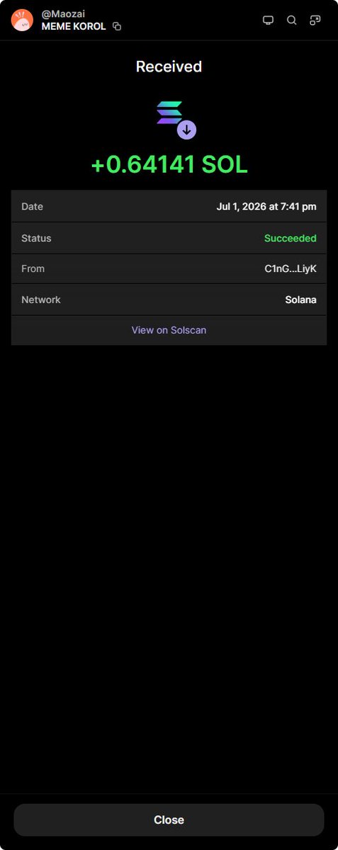 Meme666King's tweet photo. @alameenpd He really sent me back in SOL, don`t know what you guys think, but in my opinion this move deserve at least some respect. i will continiue support you, thank you for your kindness. LFG! I used this amount to buy new CA, keep fighting! https://t.co/3JhovksjfX