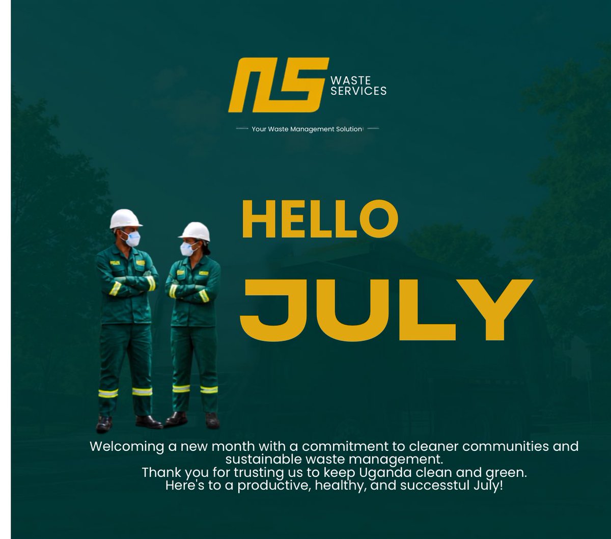 NLSWaste's tweet photo. Happy new month from NLS waste services 
Wishing you a beautiful and productive new month https://t.co/7y9YQSzWpd