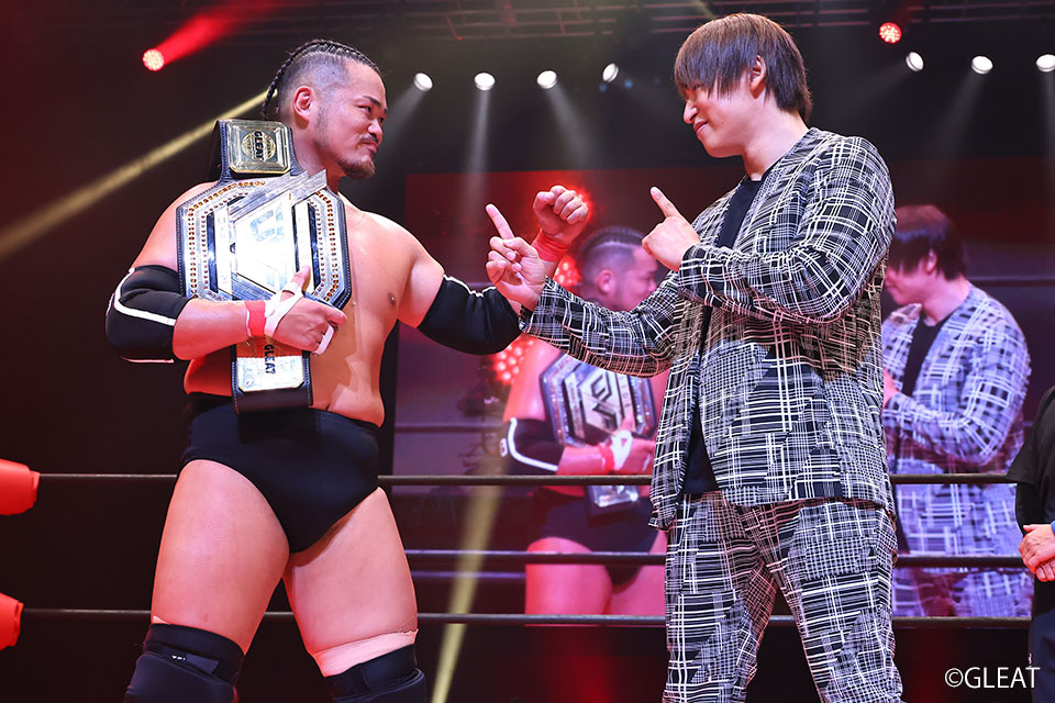 PKDX's tweet photo. 【GLEAT】伊藤が関本ジャーマン葬でLIDET UWF王座会心V2 ｢やっと周年大会で勝てたぞ!｣
https://t.co/ipK0MVir8x

#GLEAT https://t.co/1KvJQ37wdw