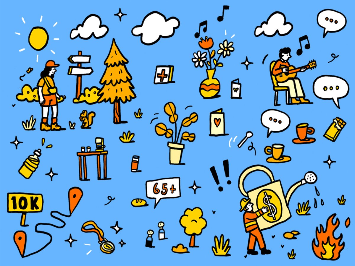 studioMUTI's tweet photo. Making a change 🗺️ | Illustration for Reasons to be Cheerful #MUTI #illustration #doodleillustration #joy https://t.co/bp6WWVLAF5