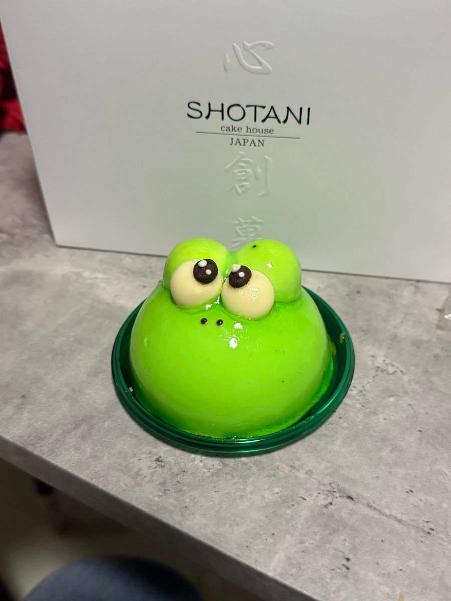 kandai26__miss2's tweet photo. かえるちゃんケーキおいしかったです💚
ところで今日の投票していただけましたか?🎶
https://t.co/JCYZfROVaU
#関大ミスキャン #関大 #shotani #カエルケーキ #スイーツ https://t.co/7JEZ0QtdLf