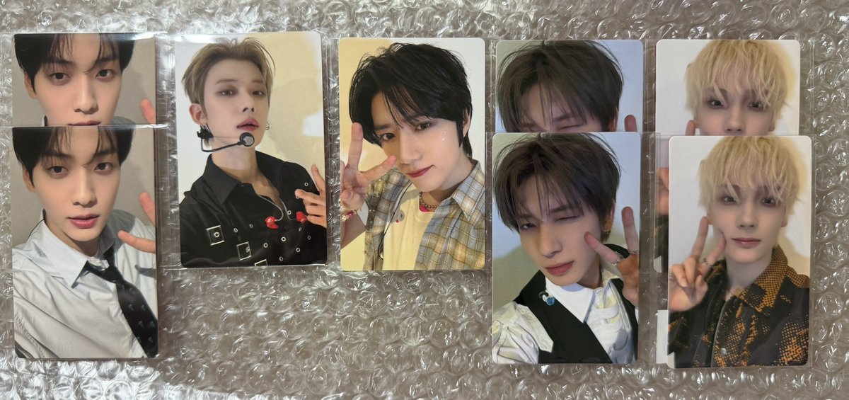jiroyeoho_a's tweet photo. TXT MOACON ラキドロ 交換 トレカ

譲　愛知　画像参照　スビン　ヨンジュン　ボムギュ　テヒョン　ヒュニンカイ

求　💖ヨンジュン　福岡　兵庫

郵送希望でまとめての方を優先いたします。
お心当たりのある方はお気軽にリプまたはDMお願いします🙇‍♂️

 #TXT交換 https://t.co/X8UfhPaGgQ