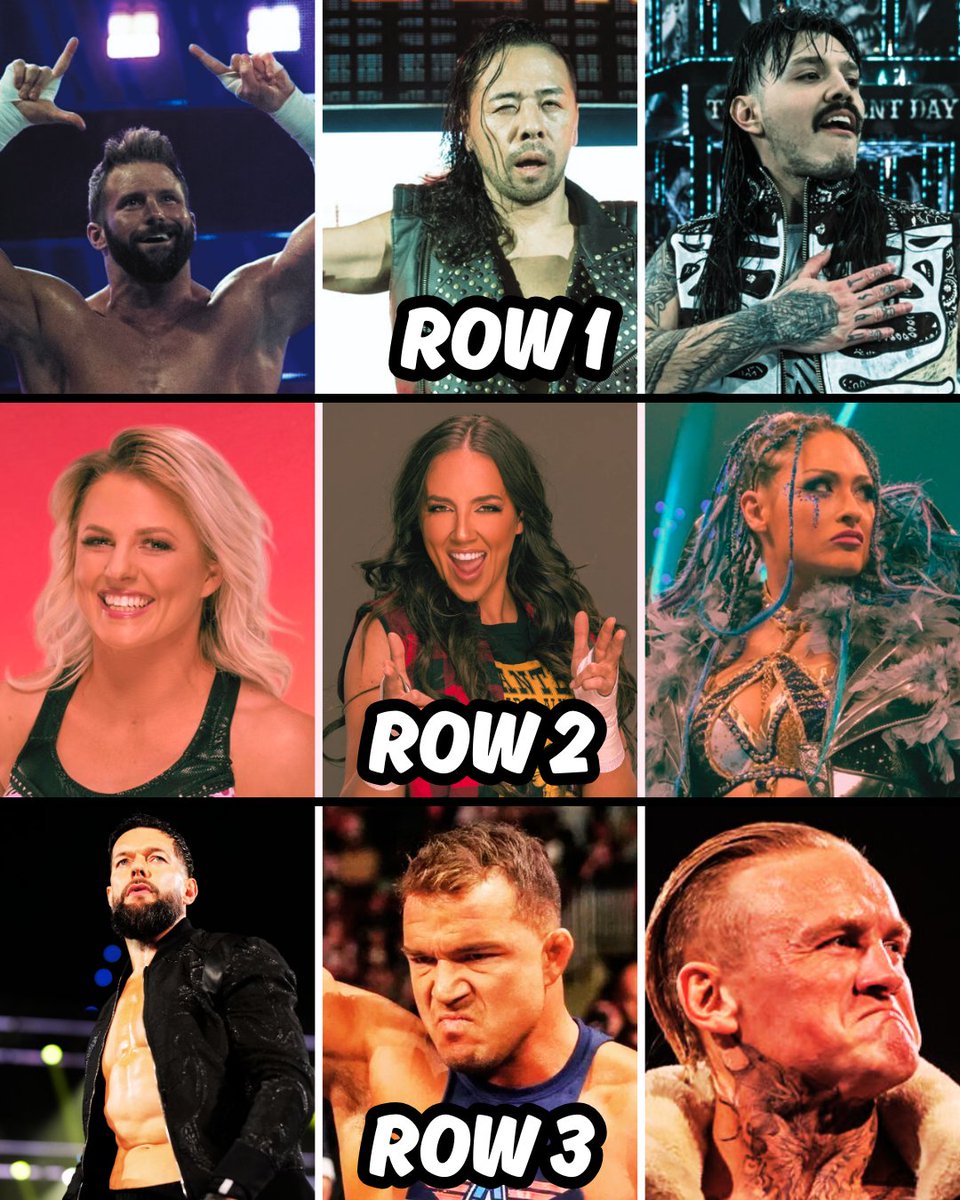 WrestleFeatures's tweet photo. You can push one WWE star from each row.

Make your selections. https://t.co/8VLKAbDN1v
