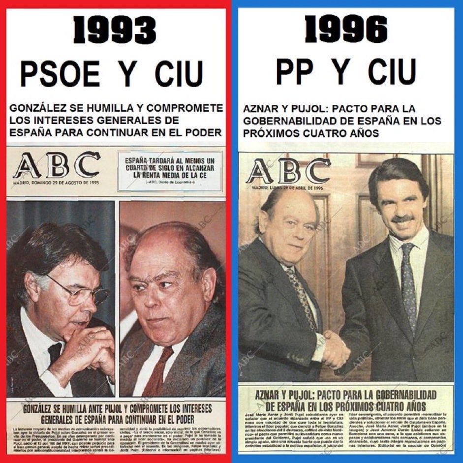 antuan556's tweet photo. @abc_es Cuando el periodismo es un arte. Dos portadas  ABC,
González se humilla, Aznar pacta https://t.co/Kw5XzhVLAF