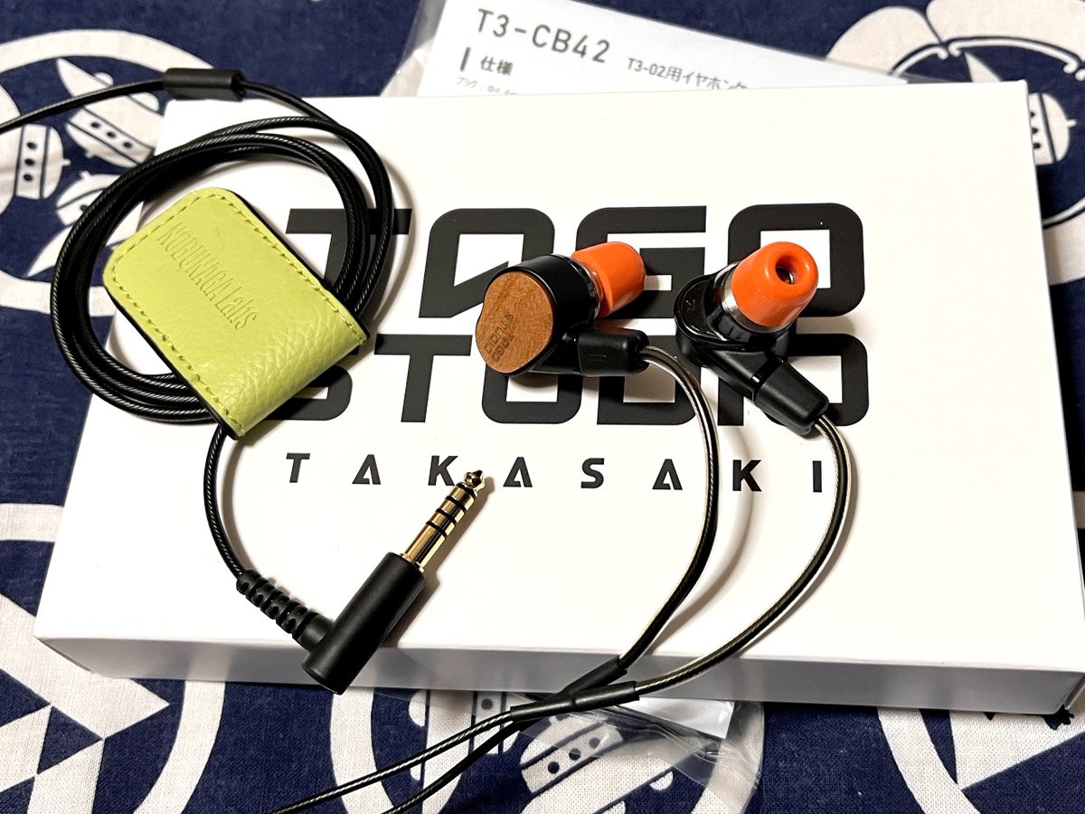 TAGO STUDIOのT3-02に純正のバランスケーブルを着けた💪