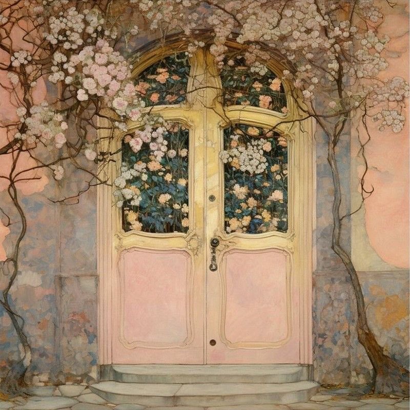 HWarloww's tweet photo. Kaoru Yamada 
Two gentle pretty pieces from this artist.  
Always knows what we want to see.   Her attention  to detail is lovely and the colours joyful https://t.co/noCZmk2crM
