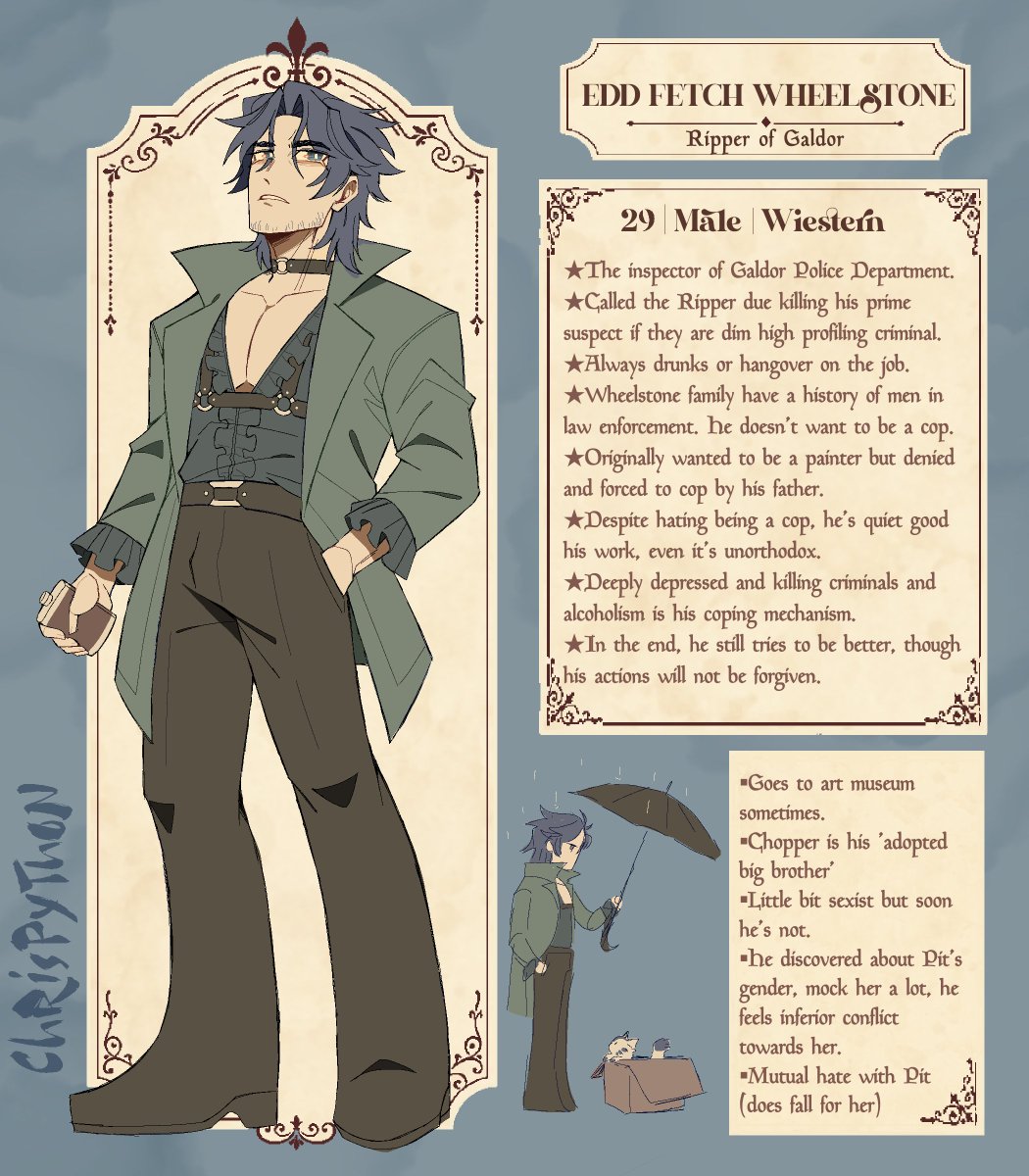 chriz_python's tweet photo. #characterart #MonsterDetective https://t.co/7JGTx2wuyr