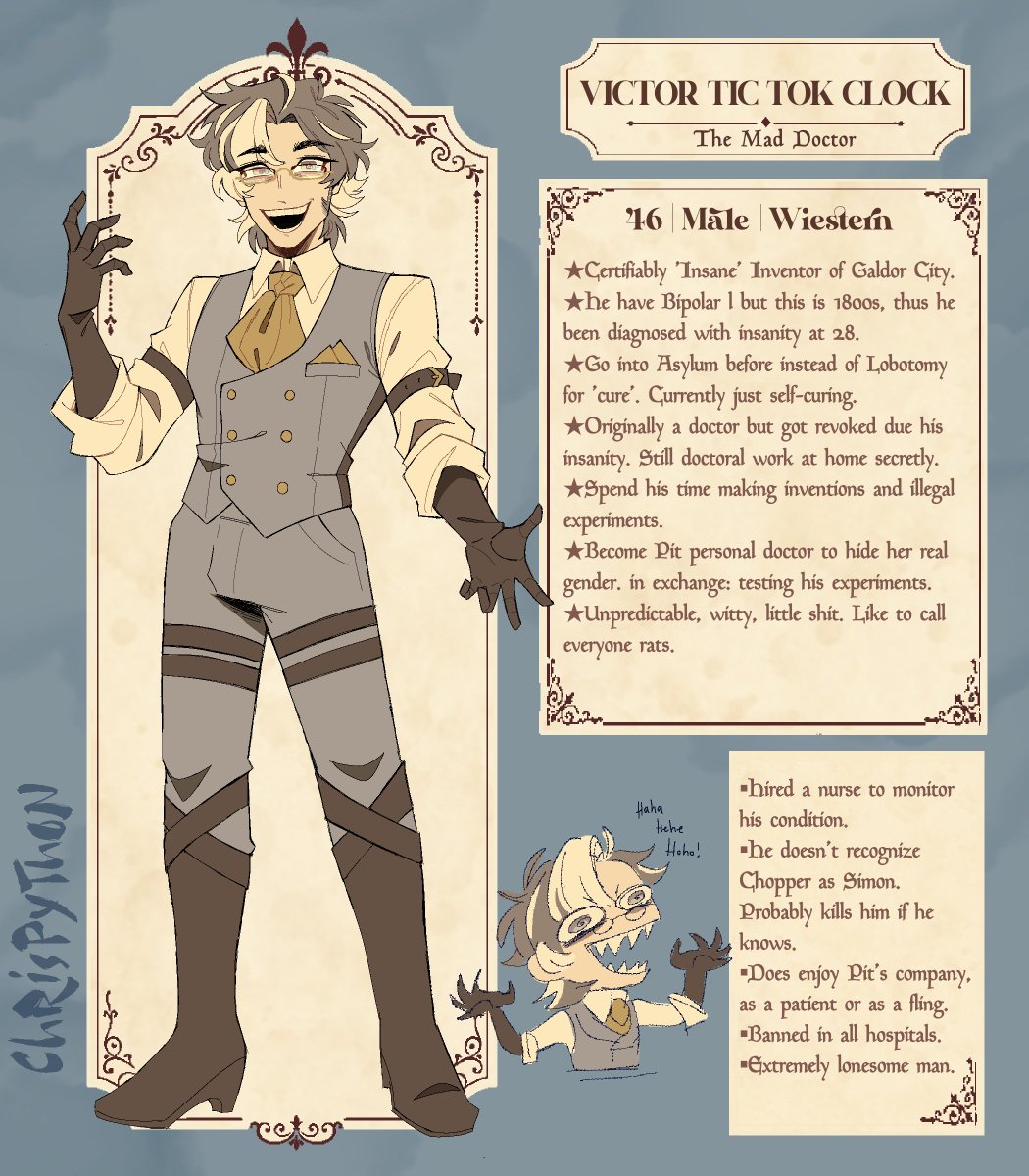 chriz_python's tweet photo. #characterart #MonsterDetective https://t.co/7JGTx2wuyr