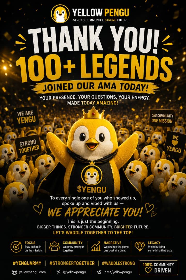 Yellowpengun's tweet photo. Yellow Pengu Community 
Ticker $Yengu
: yellow pengu Crypto Academy @yenguacademy 
Total supply= Circulating Supply 
Dex.  Firescreener, Listpad, coinmarketTok, Coinsniper, upscreener 
@ObezX_ @firescreener @coinsniper_net @upscreener https://t.co/Eg4V9mdjxn
