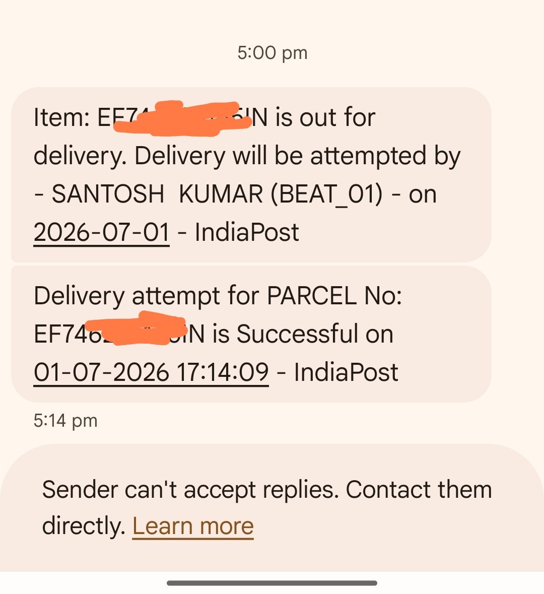 SANDEEP58354988's tweet photo. #IndiaPost
@IndiaPostOffice
#officerAcademypatna
On 22 May I ordered some books from an officer academy Patna. Today I received a message that your book is delivered but I still haven't got my book. https://t.co/KfDfCgS0av