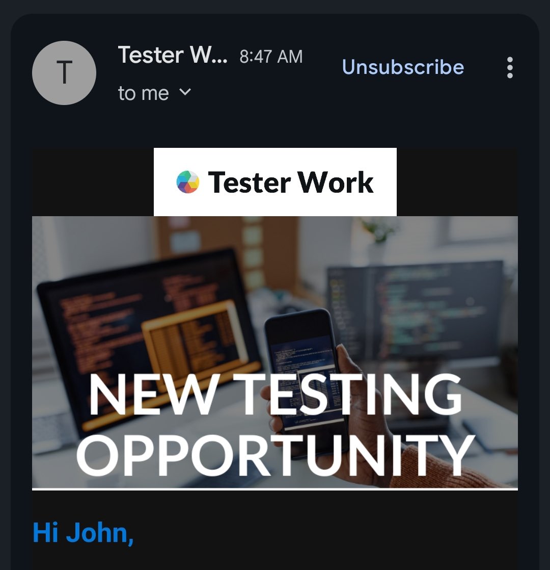 upgradedic's tweet photo. 🌀Testerwork Is Hiring 

Send and receive message with your sim for $16 https://t.co/EiLK6ztnz7