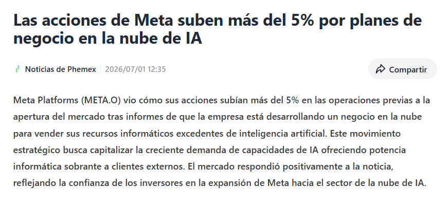 teKa088's tweet photo. El otro dia la noticia de Whatsapp para competir contra Telegram y ahora esto?

Se pusieron las pilas de repente $META 

Supongo que va a pasar lo mismo con las demás que estan rezagadas de las MAG7 https://t.co/2yQUS4GdCO