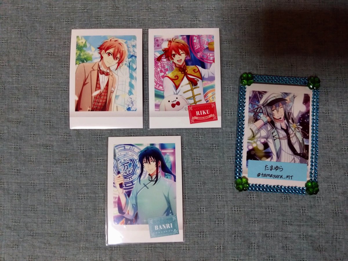 tamayura_MT's tweet photo. 【交換】 アイドリッシュセブン アイナナ メタカ メタルカード アンコール ぱしゃこれ

譲→陸 トウマ 万理

求↓
メタカ 陸(アンコール版)⇔同種 環 or 一織
トウマ⇔BW・メモメロ 環 各1
ぱしゃこれ⇔マリマリ 環 / チャイナナ 一織 環

→ https://t.co/t9D9KKBzl7