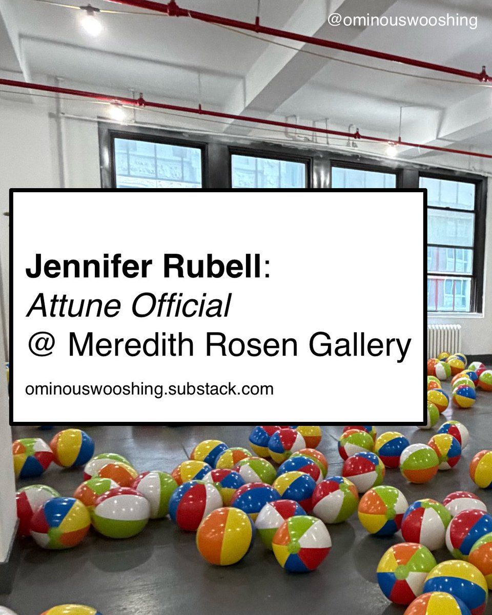 reflectionisms's tweet photo. Brought back the Substack yesterday with a write up+q&amp;a with Jennifer Rubell about her show up at @meredith_rosen and her new app, Attune (link in replies) https://t.co/KNgQrvgBRz