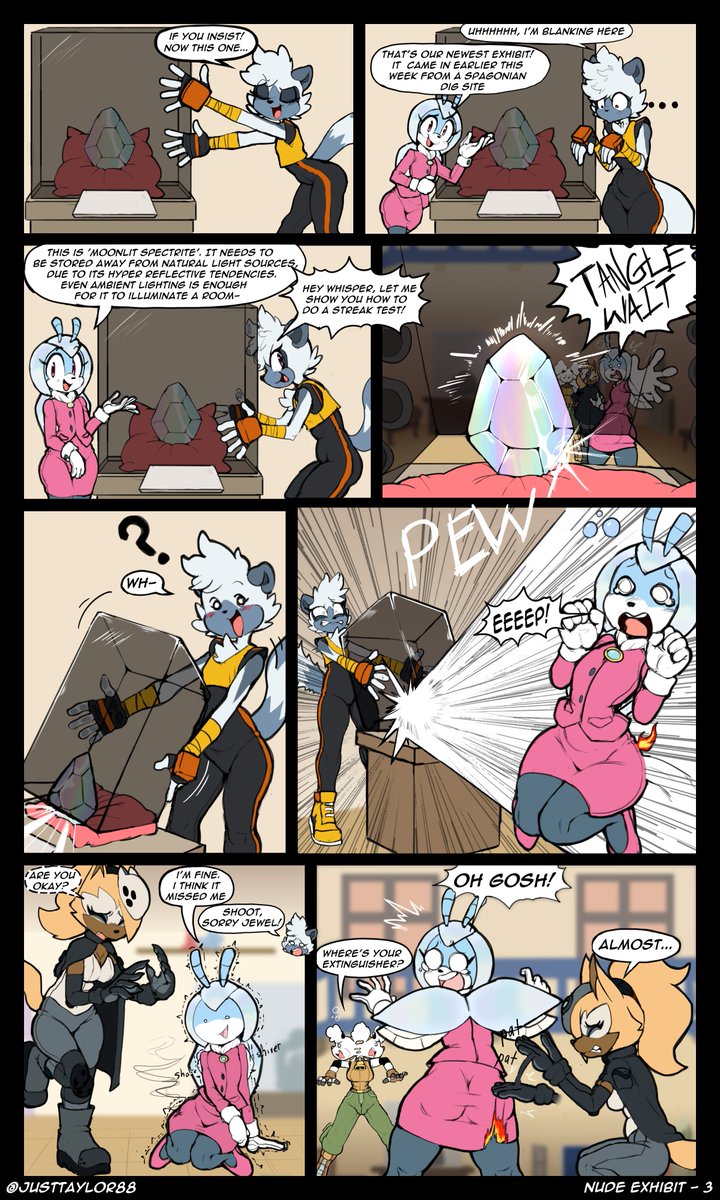 justtaylorad's tweet photo. Tangle shows the Diamond Cutters to the muesem, hopefully nothing goes wrong XDc (1/2) https://t.co/IoYOFUy8bH