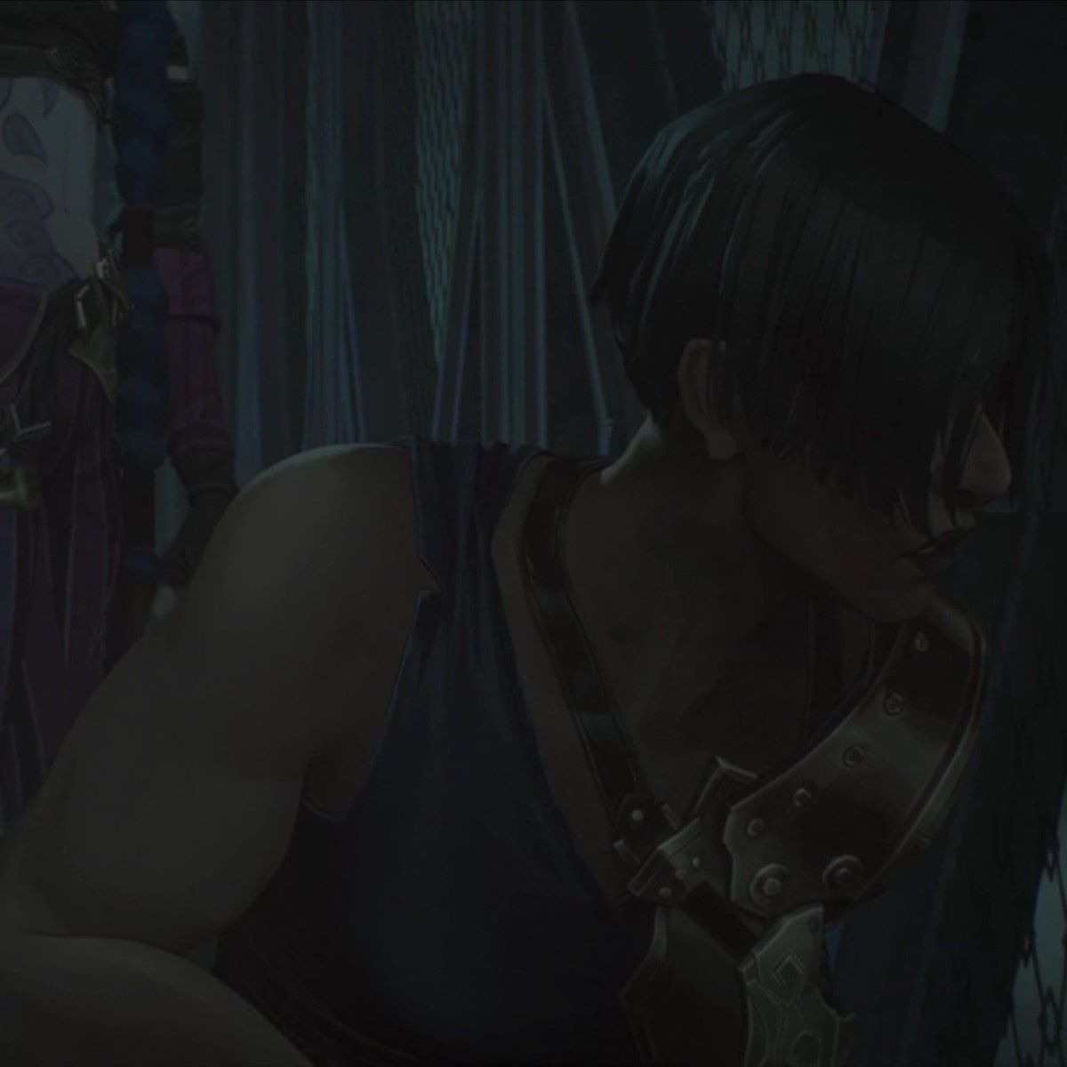red_enby's tweet photo. im very normal about sevika's side profile https://t.co/EM8gp53JpO
