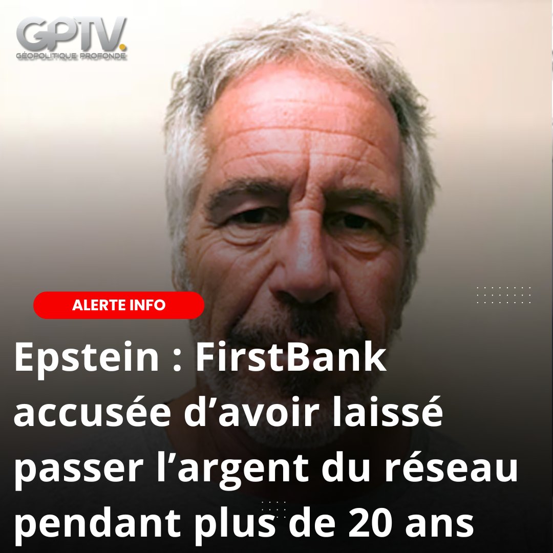 GPTVoff's tweet photo. Epstein n’aurait pas seulement eu besoin de complices : il aurait aussi eu besoin de banques capables de laisser circuler l’argent. FirstBank est désormais accusée d’avoir maintenu une relation avec lui pendant plus de 20 ans, sans signaler des activités suspectes. Après JPMorgan et Deutsche Bank, c’est encore le système bancaire qui se retrouve rattrapé par le scandale. ⚠️

Quand les banques disent surveiller les flux financiers, mais que des réseaux comme celui d’Epstein auraient pu fonctionner pendant des années, faut-il parler de simple négligence ou d’un système qui ferme les yeux quand le client rapporte assez ? 💥