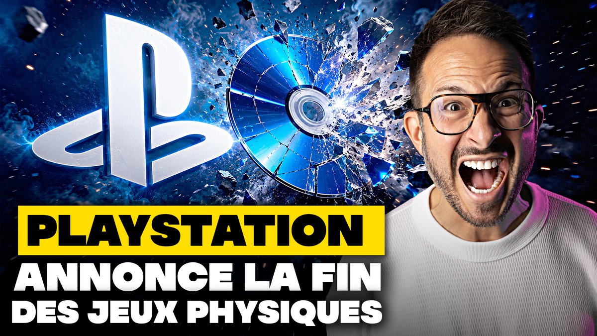 JulienChieze's tweet photo. Coup de tonnerre ⚠️ PlayStation annonce officiellement la fin des jeux vidéo physiques d'ici quelques mois, explications et réactions🤯 https://t.co/tE1EczpirQ https://t.co/YGQL19x2NC
