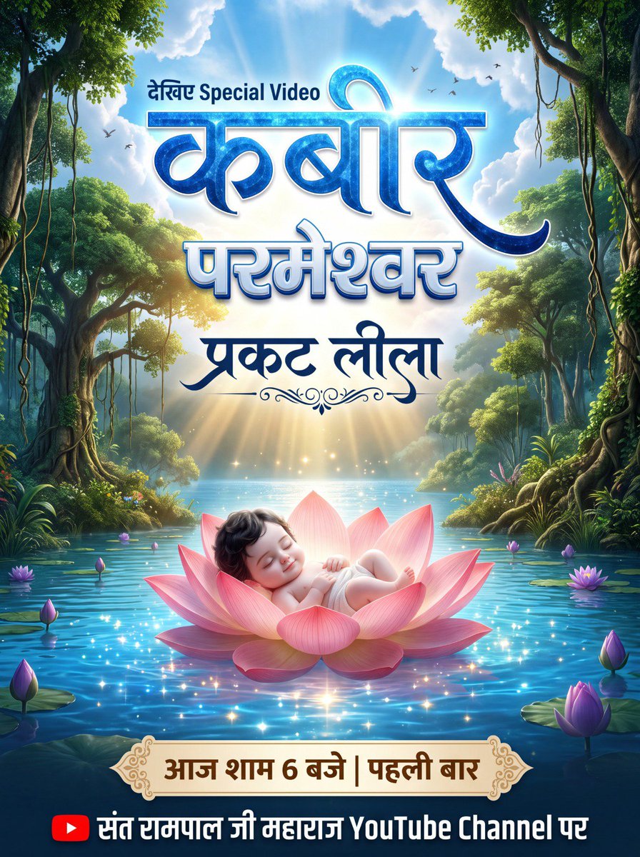 DassMukun's tweet photo. #मानव_धर्म_हमारा

Sant RampalJi Life Savior
देखिए Special Video

कबीर परमेश्वर प्रकट लीला

आज शाम 6 बजे |

पहली बार

संत रामपाल जी महाराज YouTube Channel पर https://t.co/6Zl9PKCANw