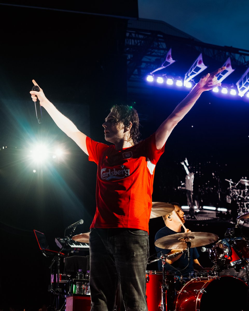 LFC's tweet photo. My Chemical Romance bringing their Black Parade Tour to Anfield 🎸