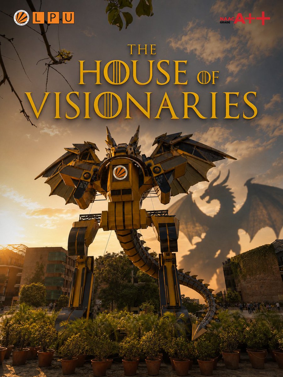 lpuuniversity's tweet photo. Not all dragons breathe fire. Some breathe innovation! ๐โก
Welcome to LPU, the ultimate #HouseOfVisionaries.
Admissions Open 2026; #ApplyNow at https://t.co/svkmtYWTU7 and earn your fee back before completing your degree!
#HouseOfDragons #InnovationAtLPU #EduRevolution https://t.co/WTvxLQ9gH0