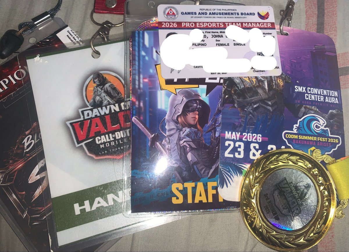 jhnalgara's tweet photo. Who would thought I made it this far?
Multiple Online and Offline events + Licensed Pro Esports Team Manager. Grabe, kaka cellphone ko to https://t.co/E3NJTL9QWG