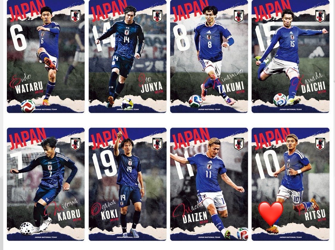 cs_krm32's tweet photo. ツインウエハース サッカー日本代表

譲 1.2枚目(❤️)

求 3.4枚目 

郵送交換📮
難しいとは思いますがお気軽にお声掛けお願いいたします🙇🏻‍♀️ https://t.co/QHBoJZtiie