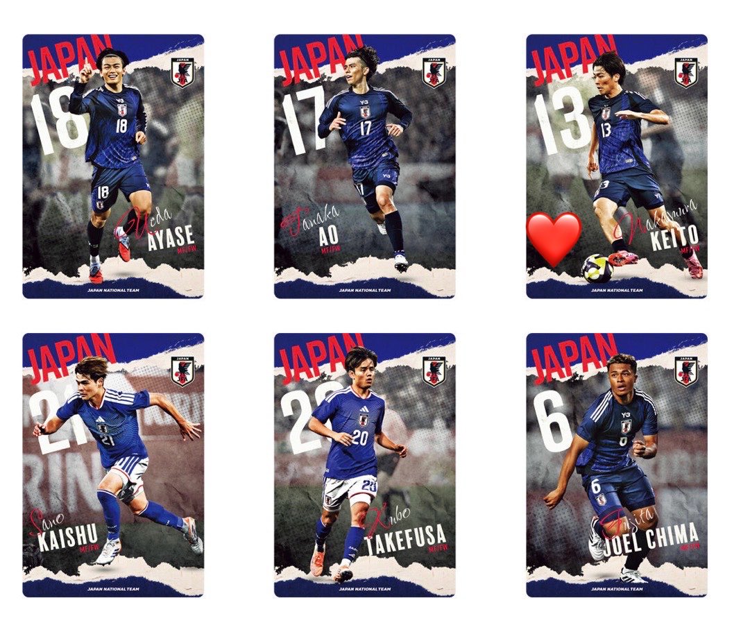 cs_krm32's tweet photo. ツインウエハース サッカー日本代表

譲 1.2枚目(❤️)

求 3.4枚目 

郵送交換📮
難しいとは思いますがお気軽にお声掛けお願いいたします🙇🏻‍♀️ https://t.co/QHBoJZtiie