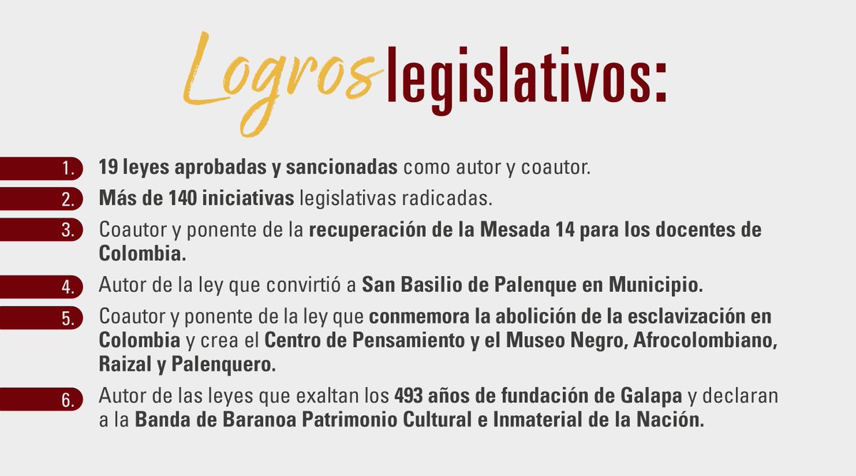 PCambioRadical's tweet photo. Hay gestiones que se prometen y otras que se demuestran.

Durante la legislatura 2022-2026, el representante @GerselPerez impulsó iniciativas que hoy son ley, lideró causas que impactan a miles de colombianos y trabajó para que las necesidades de las regiones llegaran al centro del debate nacional.

Este es el balance de una gestión construida con resultados, compromiso y trabajo legislativo. Desliza y conoce algunos de sus principales logros.➡️

Cambio Radical #SíLoHace✅
