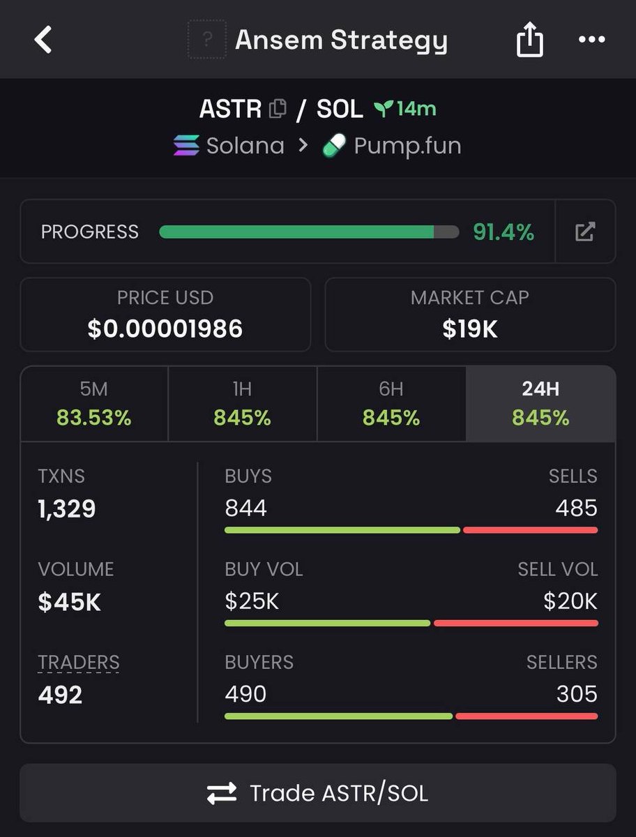 nova_trade1's tweet photo. $ASTR 

ANSMczrWsoar2cwLrRGgB8HpYPdESnHrPnbVvMk4wkxf

#memecoin #sol #solanamemecoin #Degen #solana https://t.co/uHcAVvno6S