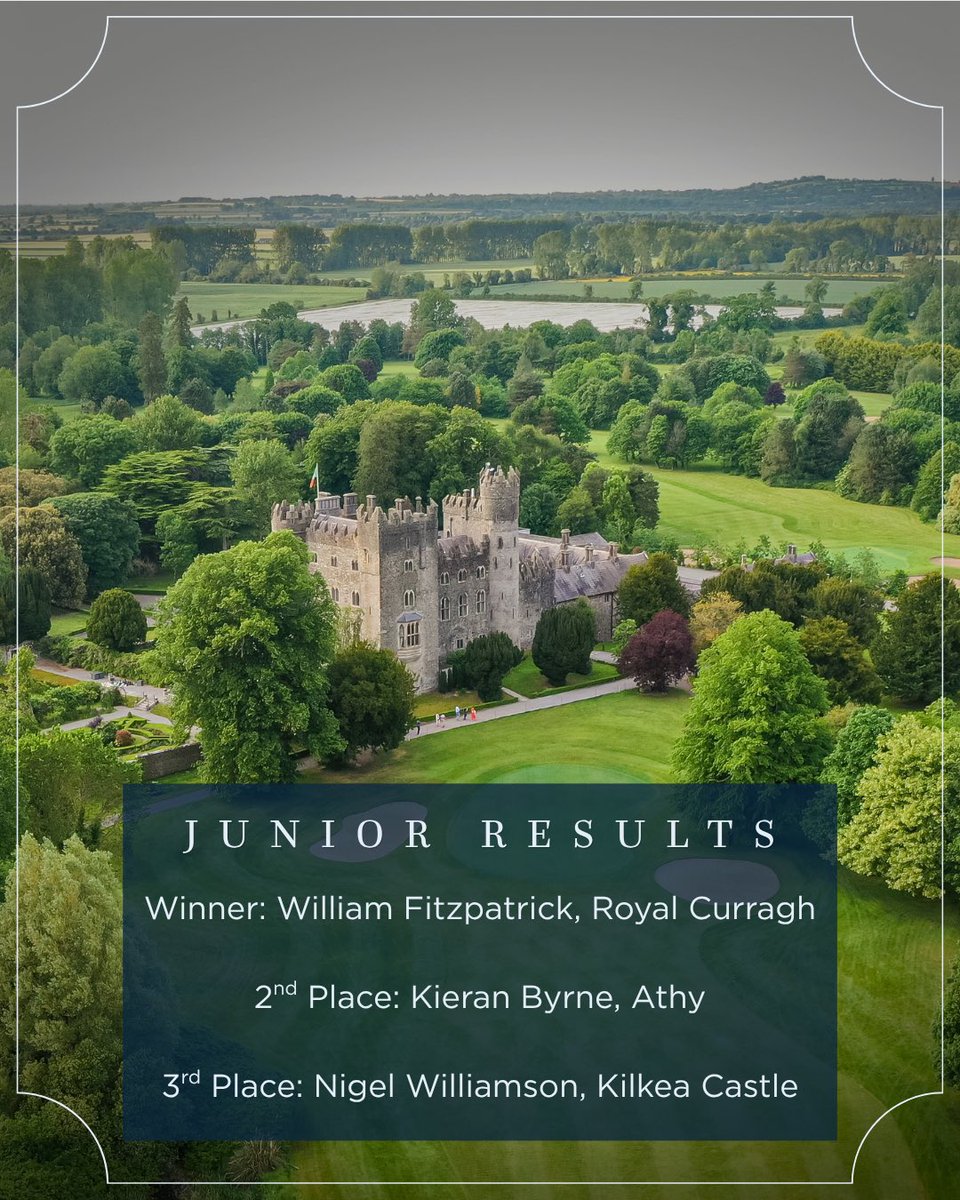 kilkeacastle's tweet photo. A brilliant day at Kilkea Castle for the Scratch Cup on June 28th! ⛳

Top-class golf, great atmosphere, and a stunning course as always 🌿

Congrats to all competitors and especially our winners! 🏆👏

#kilkeacastle #golf https://t.co/lKMsVqLLBq