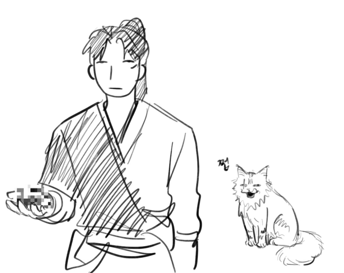 16_dosa's tweet photo. 헤어볼 한바가지 나오겠지... https://t.co/s1WdCk4yUy