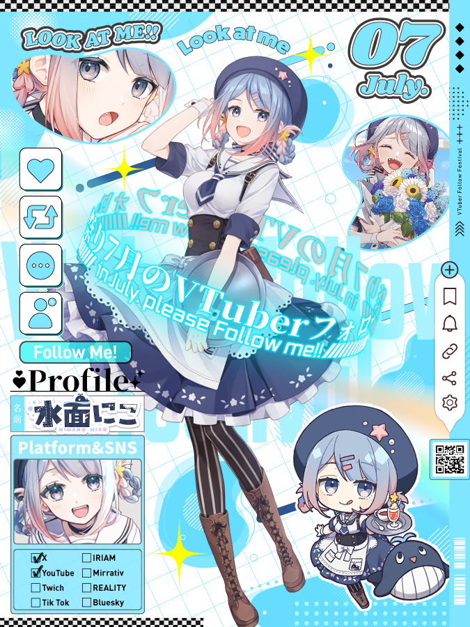 水面にこ🐳🫖@個人セルフV tweet media
