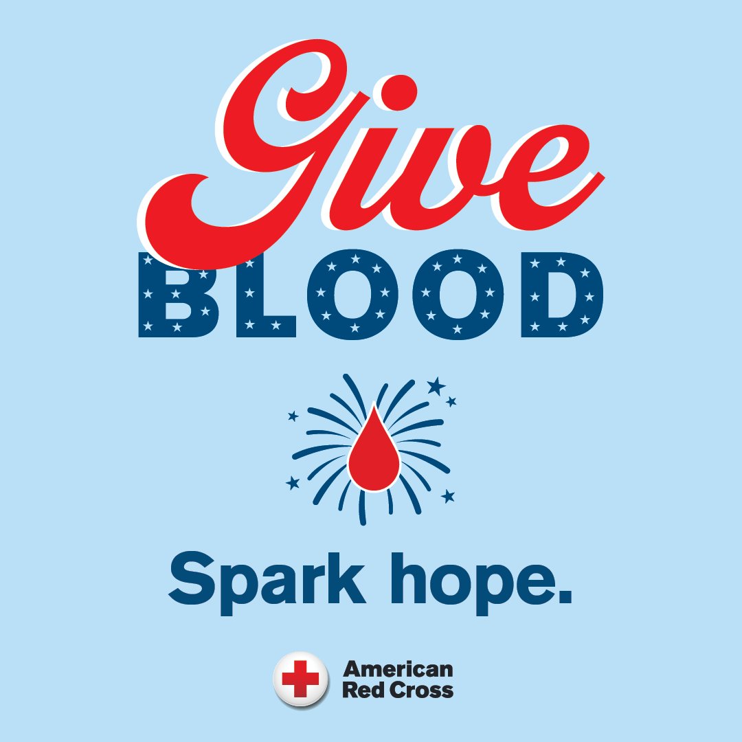 RedCrossNNE's tweet photo. Around Fourth of July, we often see a dip in blood, platelet &amp; plasma donations. The need for blood doesn't take a holiday! All blood types are needed now. Sign up to be a holiday hero: https://t.co/YzzSTEWe9g https://t.co/oGdP9svXTm