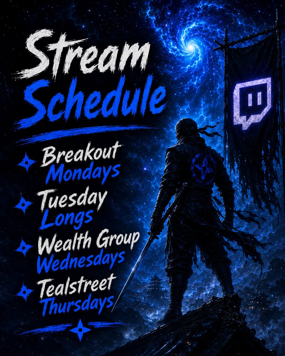 OGGoldenPocket's tweet photo. Balance is something I'm working on. My goal is to get 4 to 5 twitch streams a week on top of the 5 weekly streams in @WealthGroup. Being a Trading Coach/Mentor, father of 3, husband, car enthusiast, multiple business owner,  youth football coach and trainer. Its difficult at times to even find time to eat. This is what im shooting for. Times TBD your support is appreciated. Giveaways every week! Share & Repost