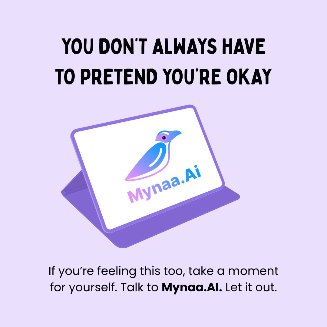 DrZeamedAI's tweet photo. "How are you?"

Such a simple question. Sometimes the hardest to answer.

If "I'm good" has ever hidden your real feelings, you're not alone.

https://t.co/l55Vfnsxiw is here whenever you need someone to listen.

#MentalHealth #MynaaAI

@DrCSBondugula @ZeaMedUSA @shctechnologies https://t.co/apyTILQAIi