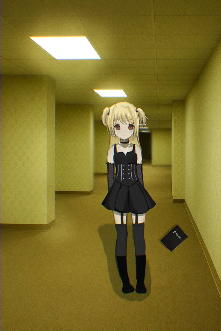 kimoruno's tweet photo. Backrooms 👁️🕸️#MisaAmane #DeathNote #art https://t.co/htHY0qfRIL