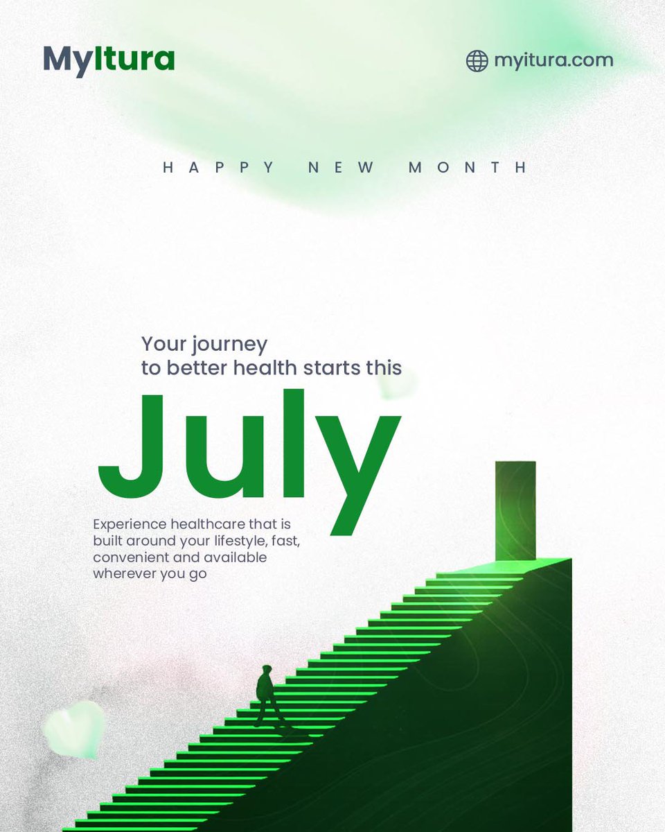MyItura's tweet photo. Six months down, six more to go. 
How's your health scorecard looking so far this year? 
Let's help you finish strong. 💚

Happy New Month.💚 https://t.co/pHcRg0srZJ