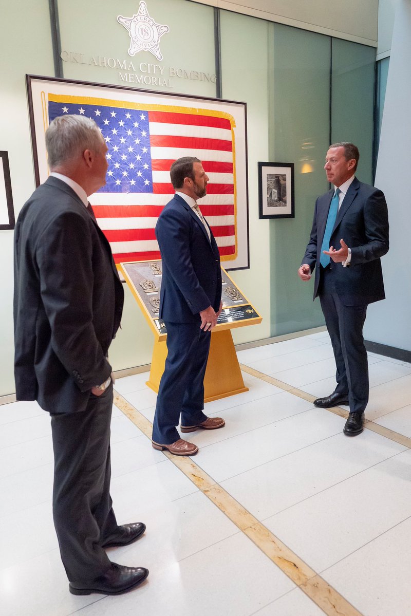SecMullinDHS's tweet photo. Yesterday, I joined leaders at @SecretService Headquarters to preview 4th of July security preparations for America’s 250th birthday. 

The Salute to America Celebration and Grand Fireworks Show will be a historic moment on the National Mall! 

I want to thank our Secret Service and law enforcement partners for working to ensure a safe and secure event for the American people.