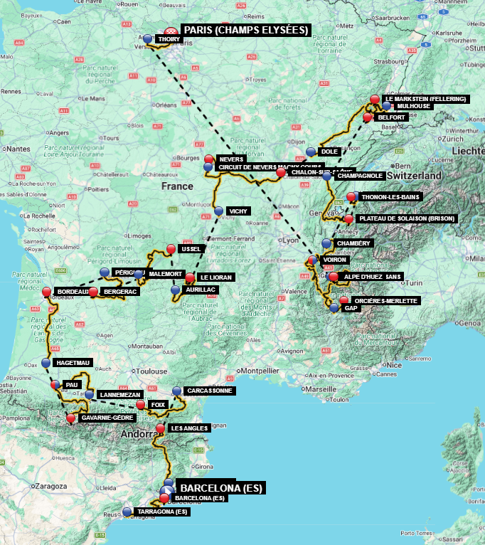 ProCyclingStats's tweet photo. The #TDF2026 startlist is complete (BIB numbers will follow later)
Now go beyond the names
Results, rankings, form, climbs, sprints, history and context for every rider on the startline
Preview PCS LIVE STATS #WhereElse for @LeTour are live. #SayMyName
https://t.co/N3vQ8Kj3JH https://t.co/SIHVFoHwI4