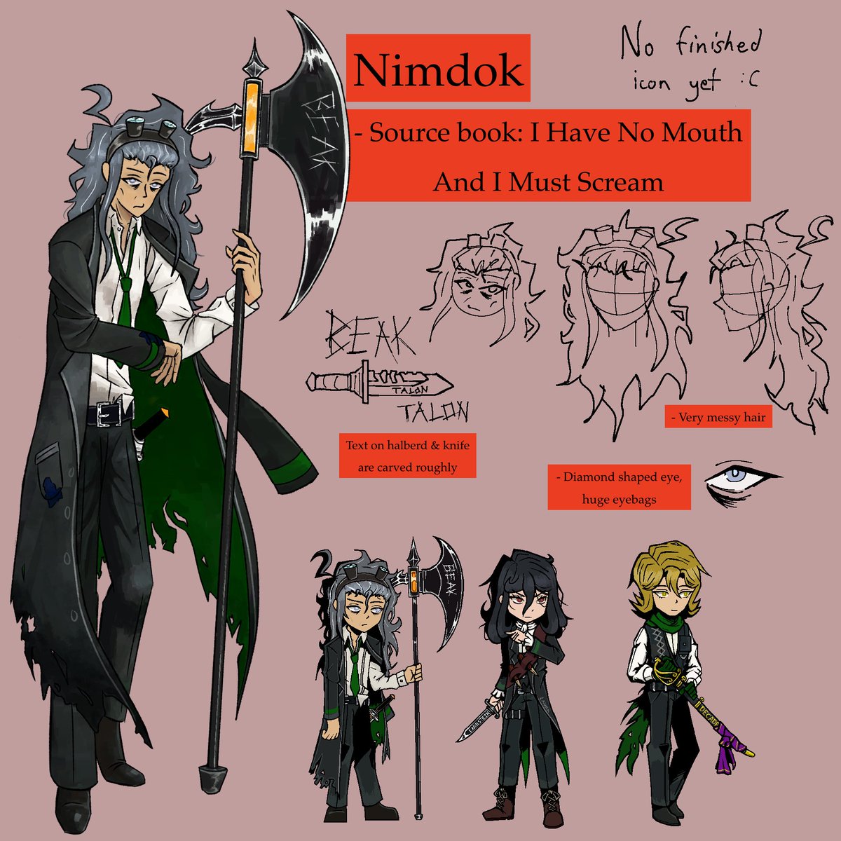 NoobyTunas's tweet photo. Made refs for artfight 
How do people post Limbus OCs again? 😭
#LCBOC #limbusoc https://t.co/6KeQidz8cW