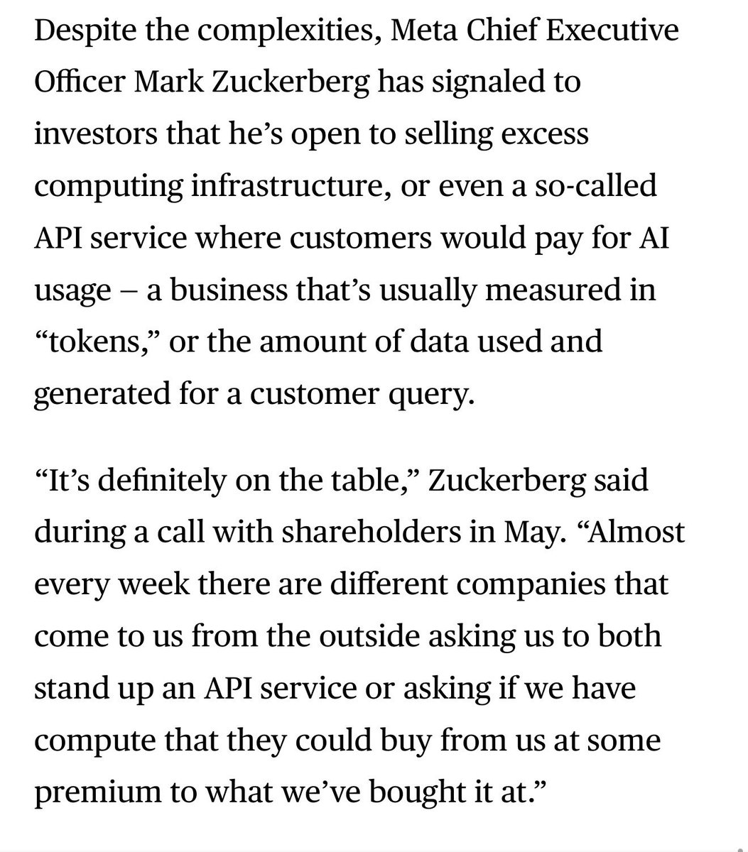 FinGigawatt's tweet photo. Has the market even read the details?

Just algos selling off Neoclouds $IREN

The company’s plans are still in development, and it’s possible the strategy could change. 

They talked about this in their $META  shareholder meeting in May. https://t.co/VybOSDYqCI
