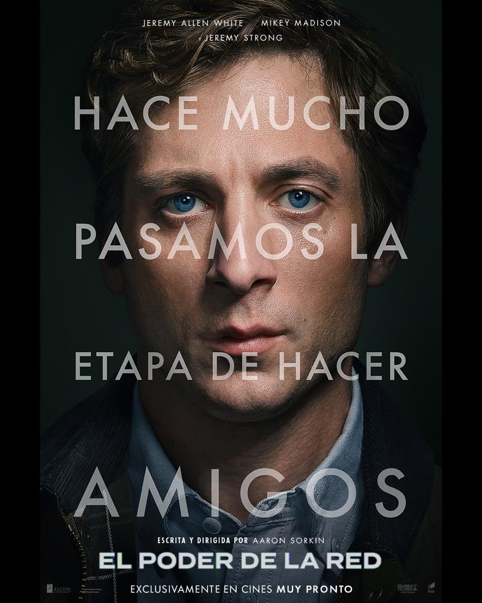 AndesFilmsBo's tweet photo. Hace mucho pasamos la etapa de hacer amigos.
#ElPoderDeLaRed, la historia que acompaña a Red Social llega exclusivamente a cines este 8 de octubre. https://t.co/1yffY1bO3b