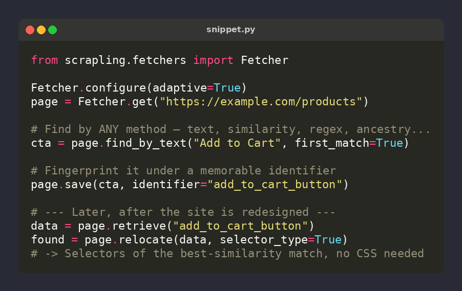 Scrapling_dev tweet picture
