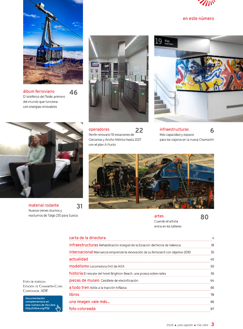 RevistaViaLibre's tweet photo. ✨¡Ya tenéis disponible el número de julio de la revista Vía Libre!🚂

📸En portada: La transformación de Chamartín-Clara Campoamor

📚Búscala en tu quiosco de siempre o disfrutarla en digital💻👉 https://t.co/HR34FHDJp5 https://t.co/IX9rpiDhPt